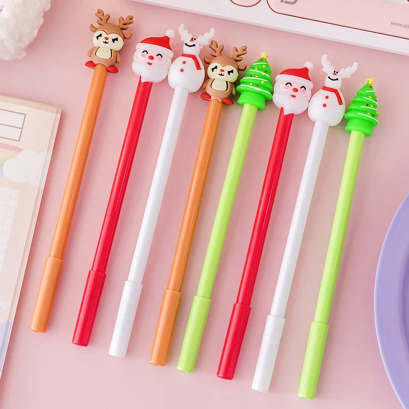 Ceny 40 Sztuk Kreatywna Kreskówka Seria Bożonarodzeniowa Pióro Neutralne Małe świeże Uczeń Podpis Biurowy Długopis Kawaii Biurowe Powrót Do Szkoły