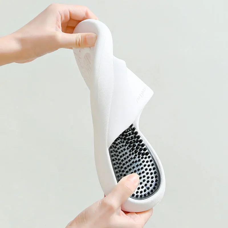 Man Massage Slippers Outdoor Beach Flat Non-slip Women Slides Indoor Bathroom Couple Sandals Summer Concise Female Shoes 2022