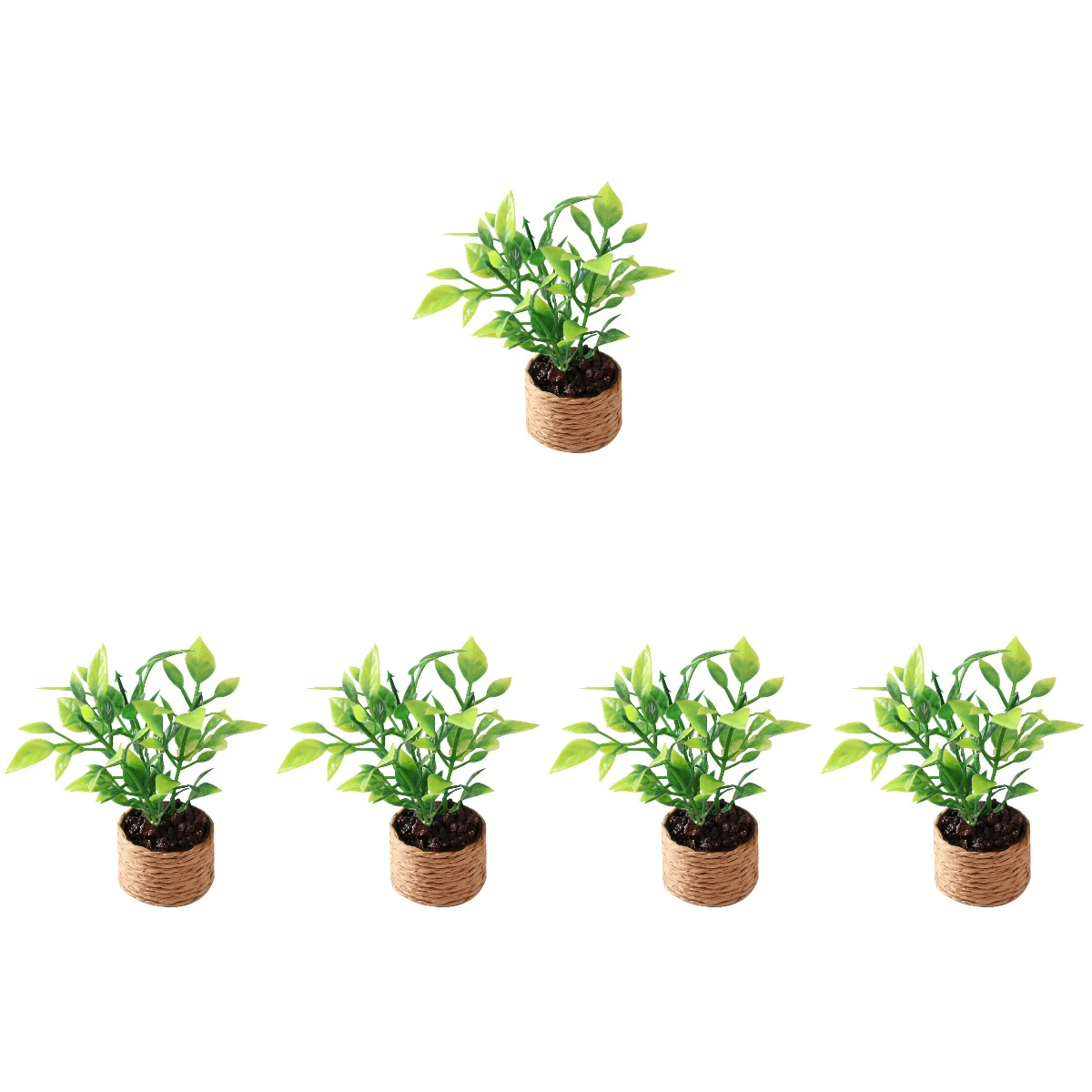 

5x Flower Pot Miniature Ornament Miniature Flower Pot Model Miniature Bonsai Tiny Flower Pot