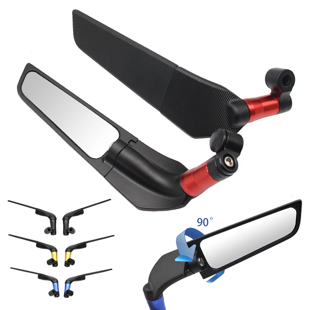 

Универсальное алюминиевое зеркало заднего вида для мотоцикла с фиксированным крылом 8 мм 10 мм для HONDA CBR 650F CBR 400R CB 600 для KAWASAKI Z750 Z800