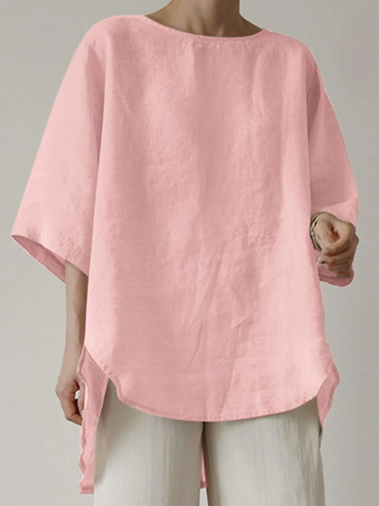 

New Summer Oversize T-shirt Large Casual Loose Cotton Linen Short Sleeve Pullover Tops Shirts for Women Woman Tshirts Clothes