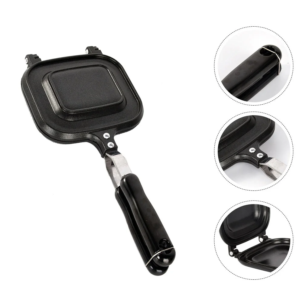 

Pan Sandwich Maker Frying Stick Non Grill Press Egg Cooker Panini Cookware Pancake Griller Sided Double Tortillas Waffle Baking