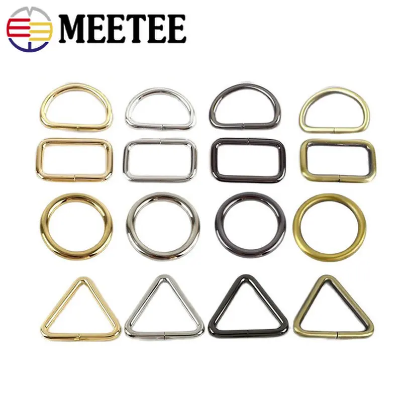 

5Pcs 20-38mm Metal O D Ring Buckle Backpack Strap Adjuster Buckles Webbing Connector Clasp Leather Craft Hooks DIY Accessories