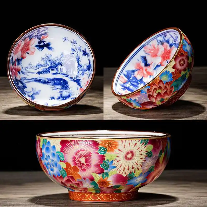 

Сине-белая керамическая чайная чашка