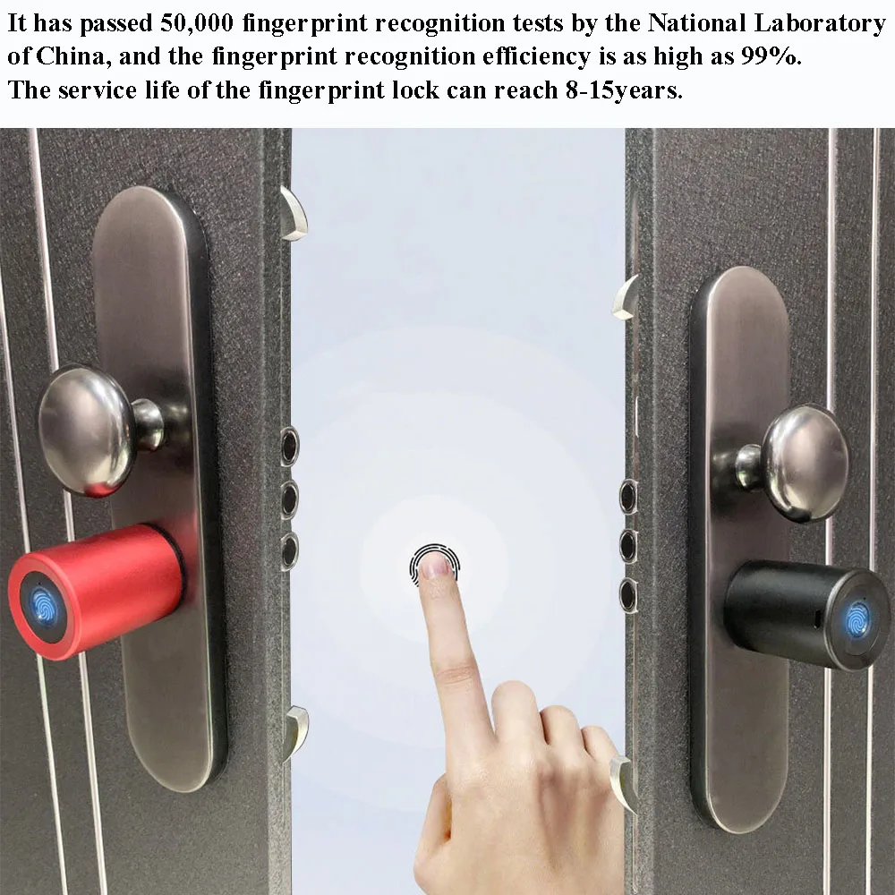 Variable size Fingerprint lock door Smart Outdoor Electronic Cylinder |