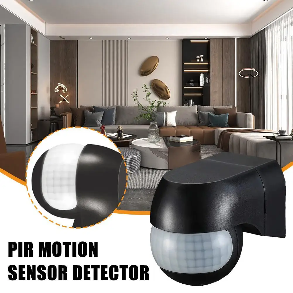 

Motion Sensor 110v~230v Motion Detector Automatic Infrared PIR Sensor 180 Degree Rotating Outdoor Timer Light Switch Motion Sen