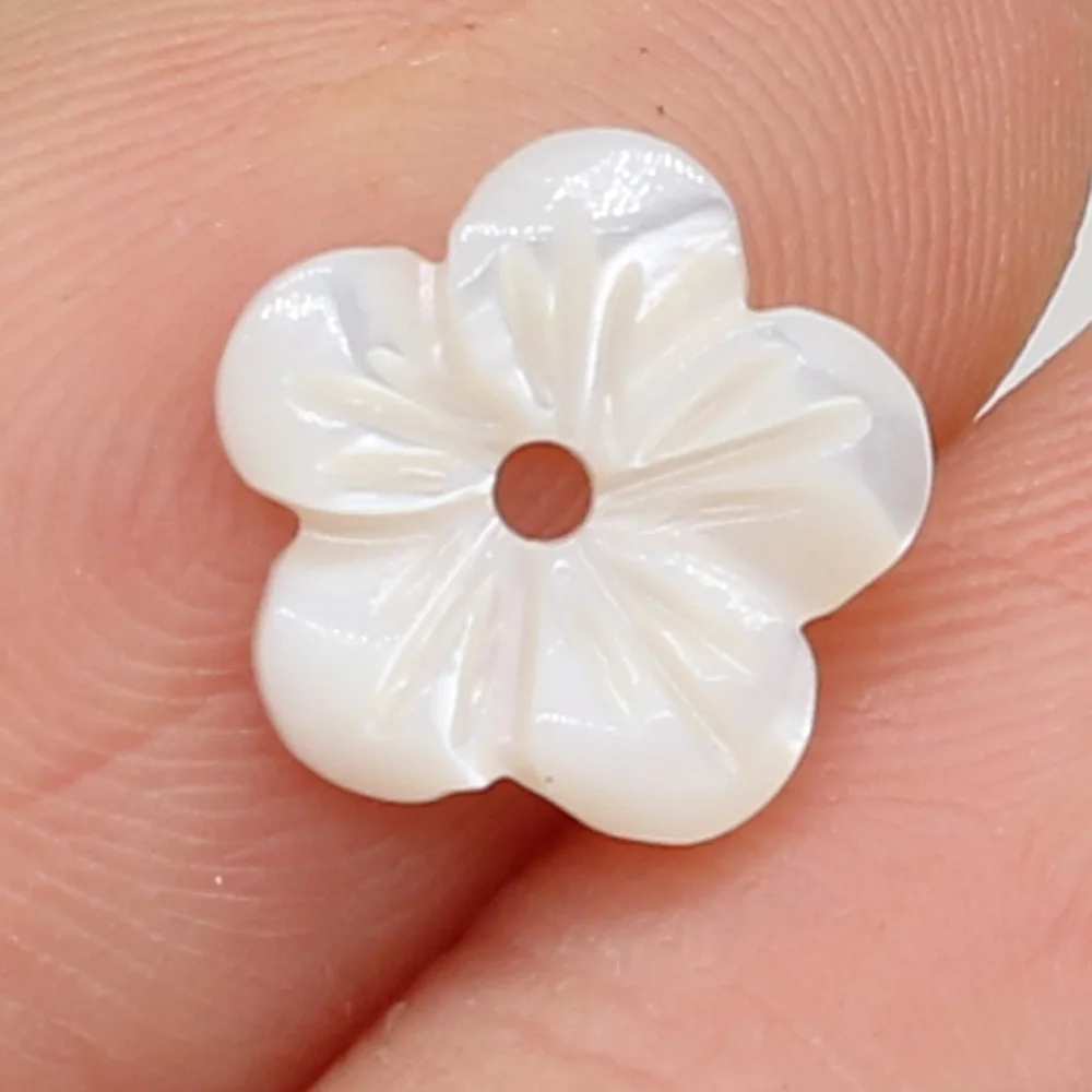 

10 шт., бусины в форме ракушек, 10 х10 мм