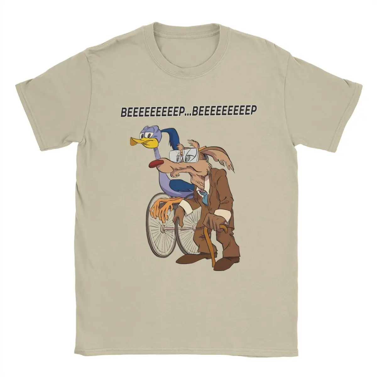 

Men T-Shirts Roadrunners And El Coyotes Funny 100% Cotton Tees Short Sleeve T Shirts Crewneck Clothing Printed