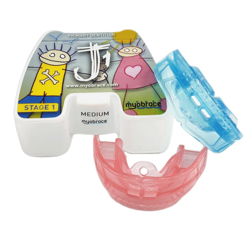 

Myobrace J1 Dental Orthodontic Trainer for Juniors/MRC Blue Pink Appliance J1/Original Australia MRC Teeth Cover Brace