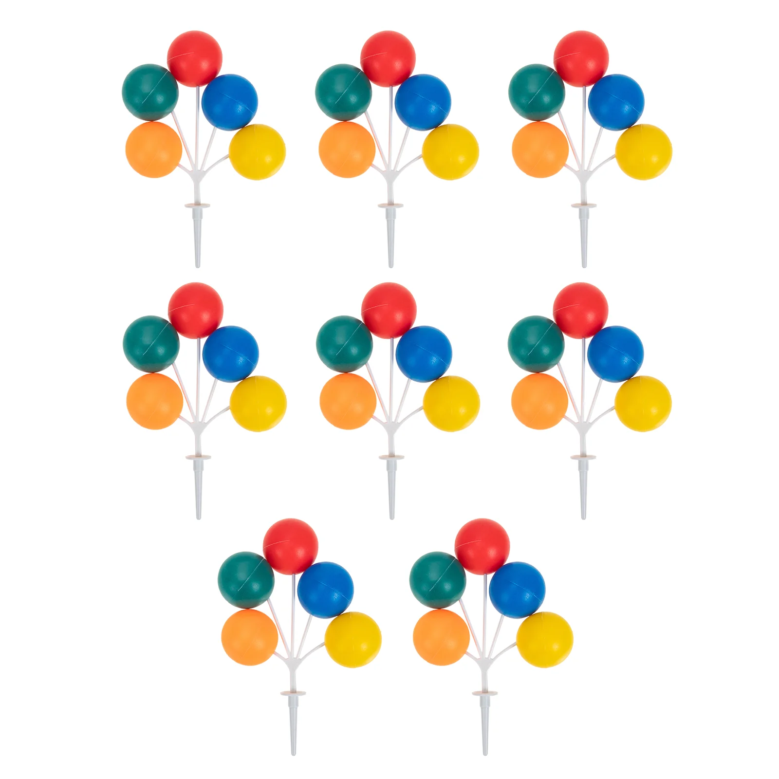 

Picks Cake Balloon Cupcake Dessert Topper Cluster Pick Toppers Wedding Birthday Clay Appetizer Balloons Garland Mini Baking