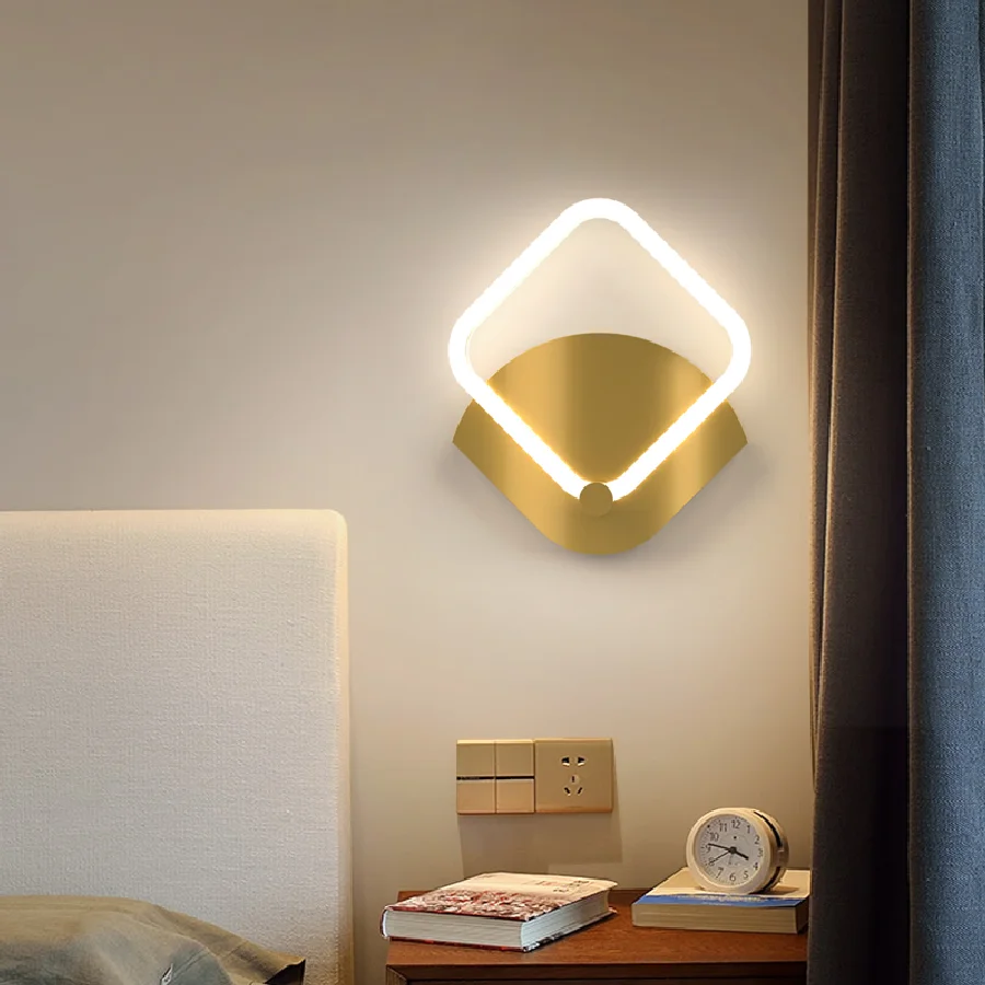 

Modern led wall lights lamp for bedroom living room corridor home deco 90-260V bedside wall lamp sconce fixtures free mail