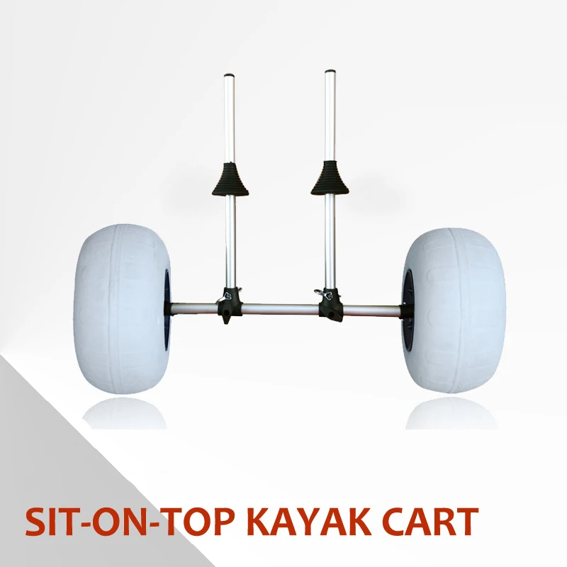Trailer Plunger Platform Type Beach Trailer Aluminum Alloy + Rubber Kayak Trailer