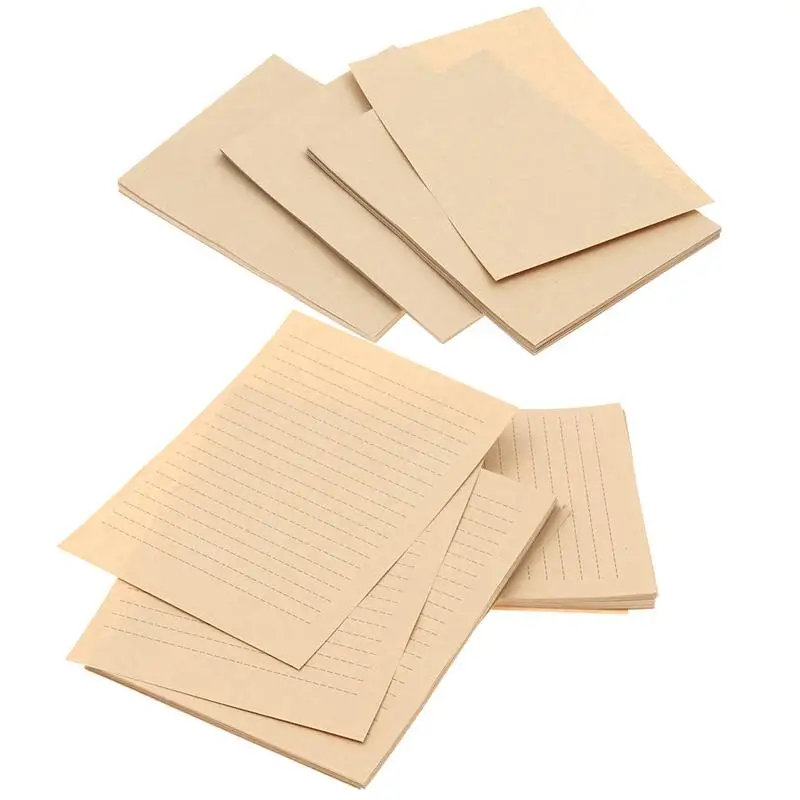 

Papers Letter Paper Writing Antique Retro Kraft Sheets Lined Looking Vintage Write Stationery Set Message Notes Stationary