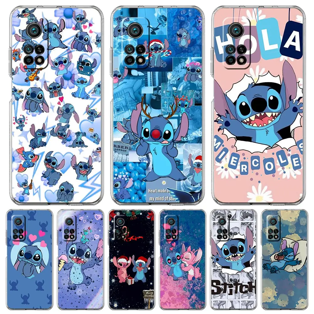 

Disney Lilo & Stitch Cartoon For Xiaomi Poco X3 NFC F3 M3 X4 M4 Pro 5G Phone Case Mi 11 Lite Ultra 11T 11X 12 11i Clear Cover