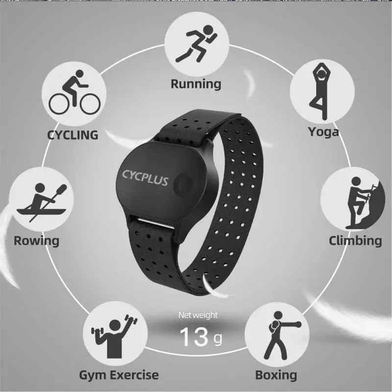 

Outdoor Fitness Sensor 3.7v 90mah Smart Photoelectric Portable Antble Waterproof Cycling Accessories Arm Heart Rate Monitor