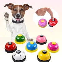 funny pet toy interactive training toys for puppy cat called dinner small bell footprint ring pet call feeding reminder pet toys