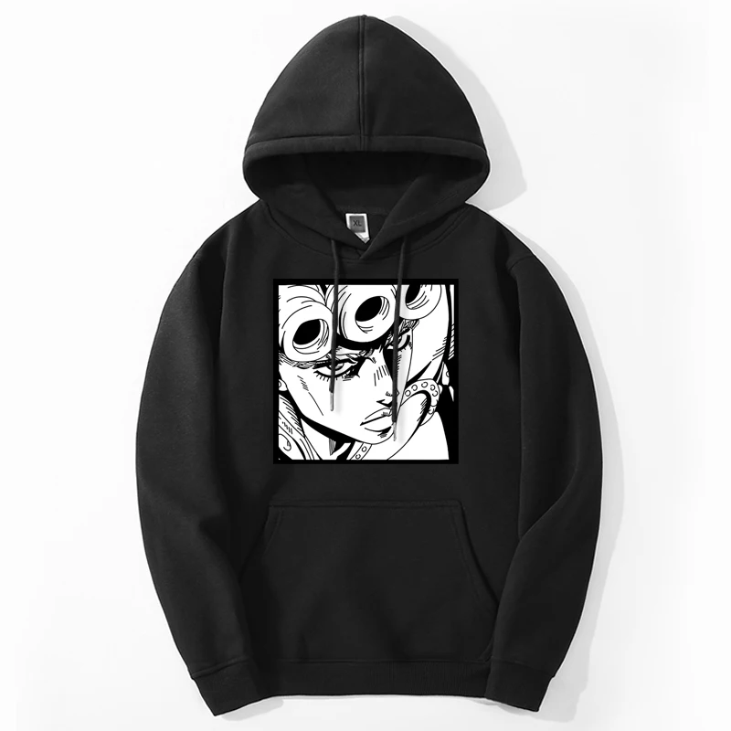 

Hot Anime Jojo Bizarre Adventure Hoodies Manga Printed Streetwear Men Women Fashion Hoody Sweatshirts Unisex Bodywarm Clothing
