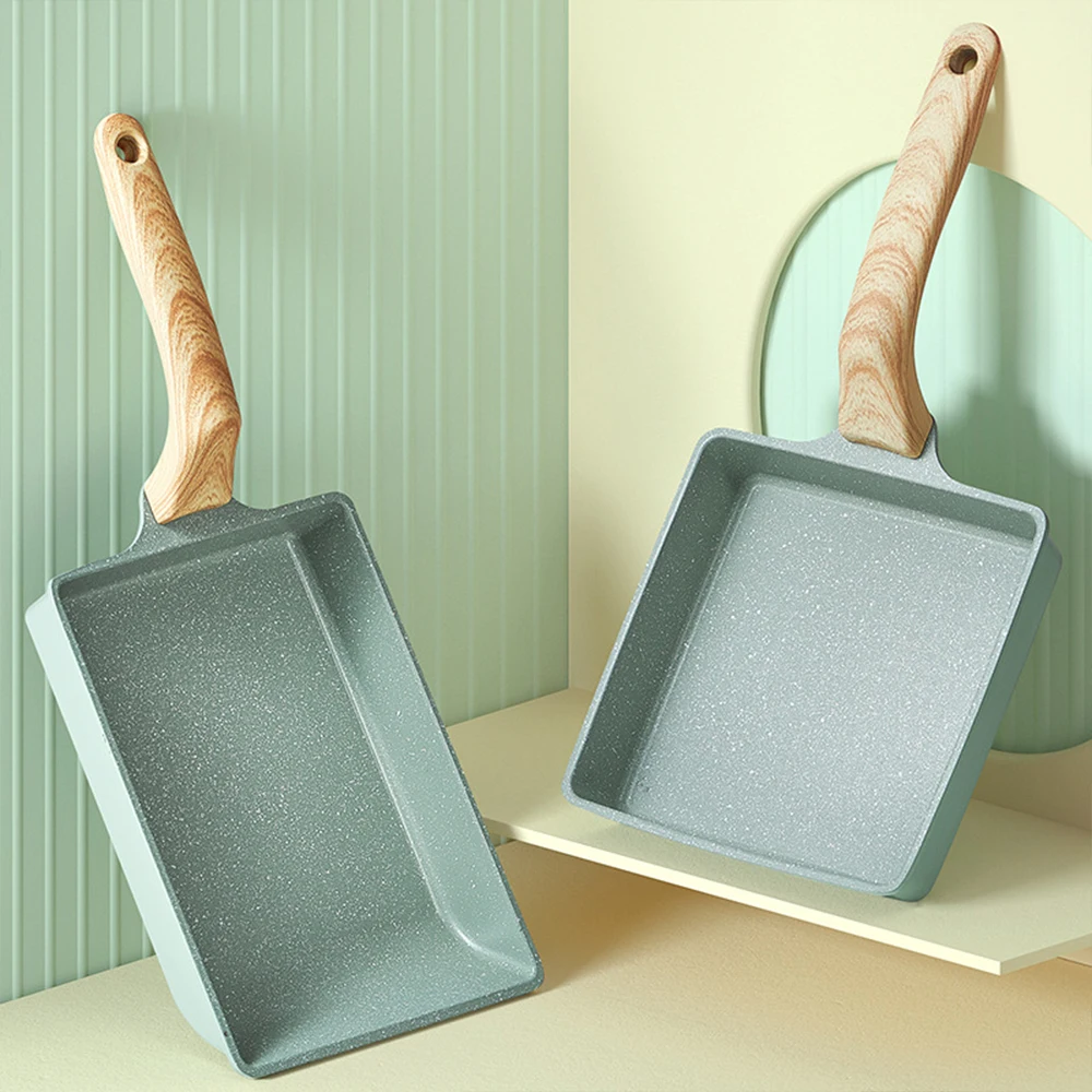 

Frying Pan Japanese Tamagoyaki Omelette Non-stick Pan Fry Egg Pancake Maifan Stone Pot Breakfast Pan Induction Hob Compatible