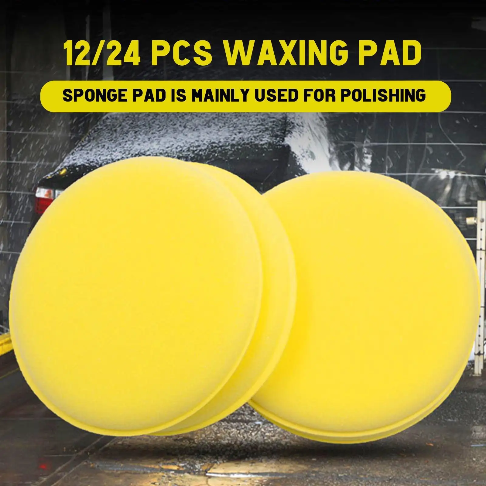 

12/24pcs Car Foam Sponge Car Cleaning Sponge Pads Polishing Remove Cleaning Auto Care Foam Wax Dust Applicator Accessories O5u9