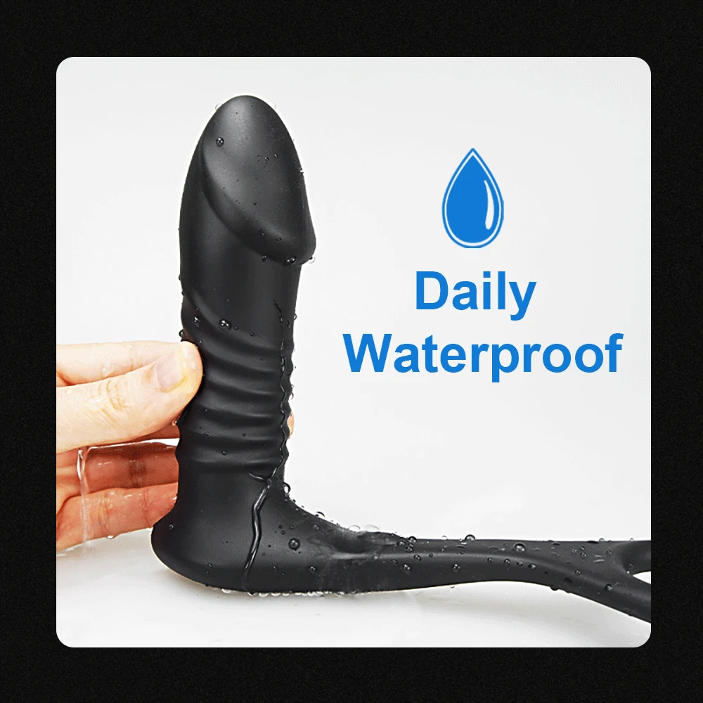 Массажер для стимуляции простаты Анальный вибратор кольцо задержки эякуляции