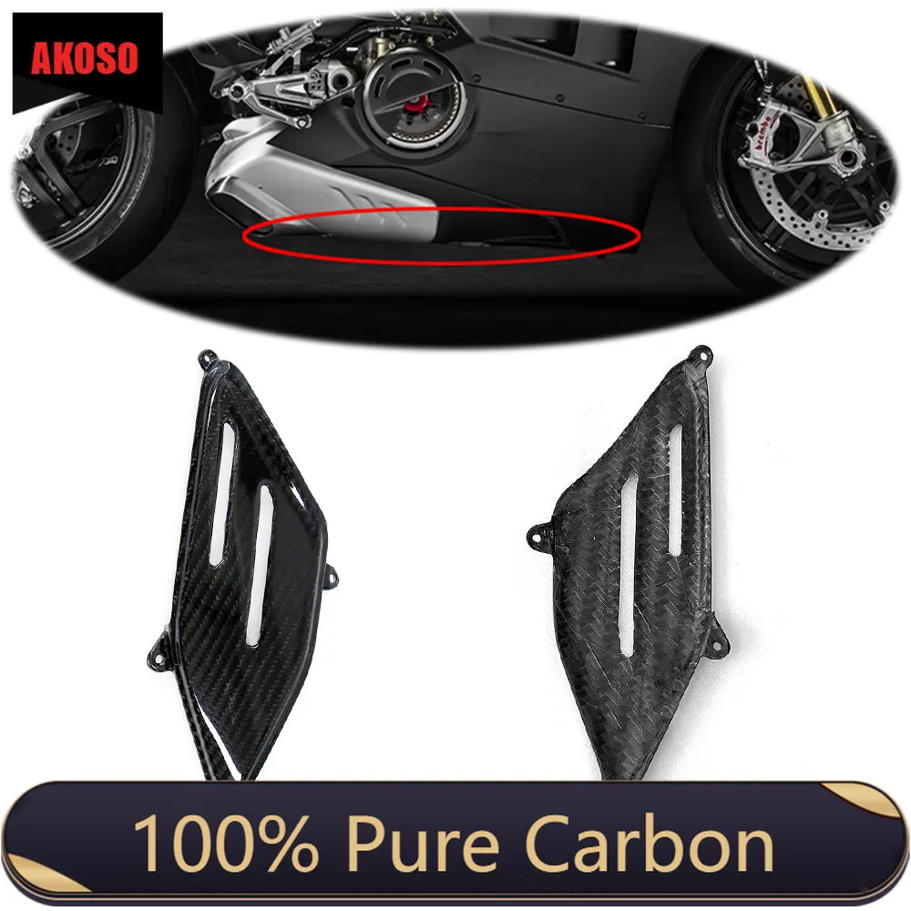 

3K/12K 3*3 Carbon Fiber Twill Weave Motorcycle Spare Parts Sub-Frame Covers Protectors For Ducati Panigale V4 / V4S / V4R.