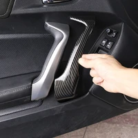 car inner door handle trim frame cover stickers for toyota 86 subaru brz 2012 2020 abs carbon fiberred decorative accessories