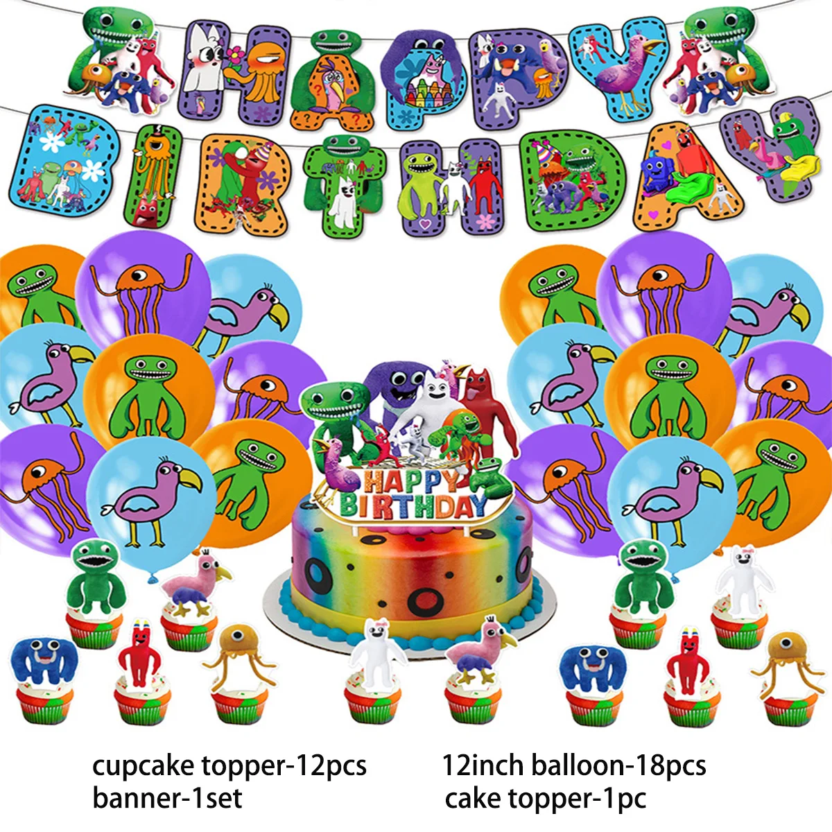 Набор декора для дня рождения Garten of Banban