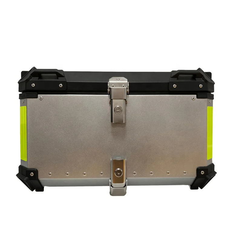 

2022 First Choice 55L Silver Motorcycle Top Box 55L Aluminum Tail BoxTop Case For Motorcycle