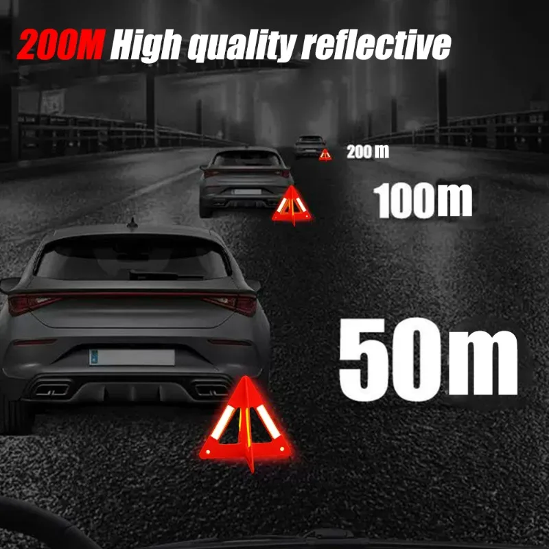 Портативный Автомобильный Светоотражающий дорожный фонарь треугольный