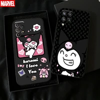 cartoon anime sanrio kuromi phone case for samsung galaxy a11 a12 a21 a21s a22 a30 a31 a32 a50 a51 a52 a70 a71 a72 5g case tpu
