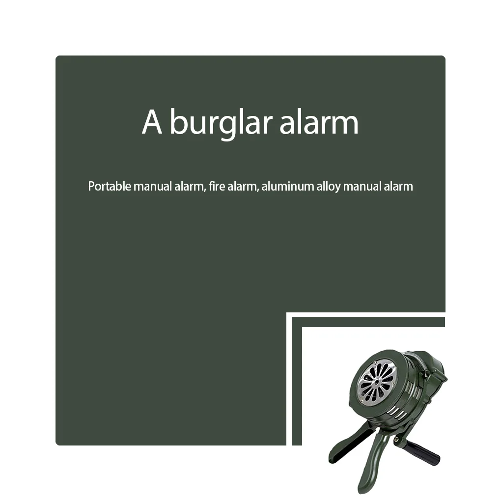 

Manual Security Alarms Portable Hand-Cranked Anti-rust Emergency Alerts