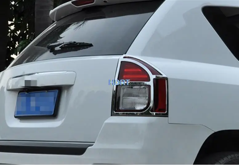 Накладка на задсветильник фару для Jeep compass 2011 2012 2013 2014 2015 хромированная рамка из