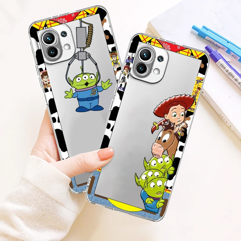 

Toy Story Disney Cute Transparent Cover Phone Case For Xiaomi Mi 12S 12X 12 11 11T 11i 10T 10 Pro Lite Ultra 5G 9T 9SE 8