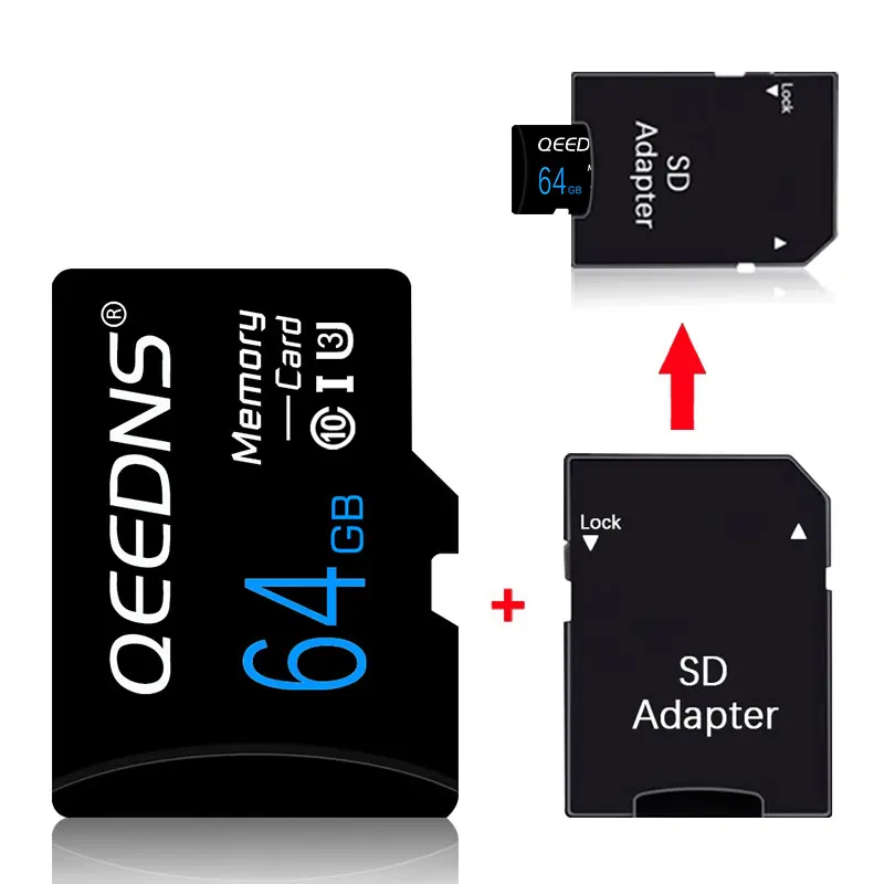 

Cartao De Memoria TF Card 128GB High quality tf flash card 64GB class10 Memory Card 256GB Smart SD Card Tape adapter