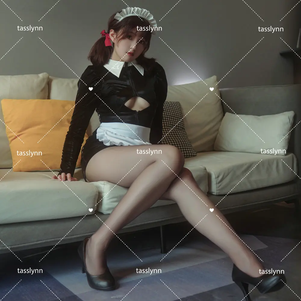 Косплей оригинальный черно-белый костюм горничной зрелой для косплея