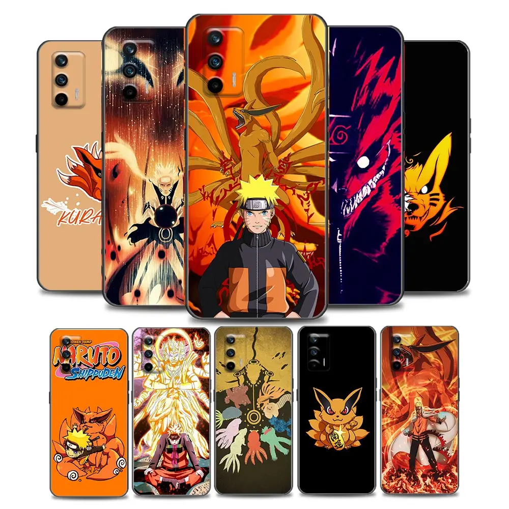 

Naruto Kurama Uzumaki Naruto Phone Case for Realme Q2 C20 C21 V15 5G 8 C25 GT Neo V13 5G X7 Pro C21Y Soft Silicone