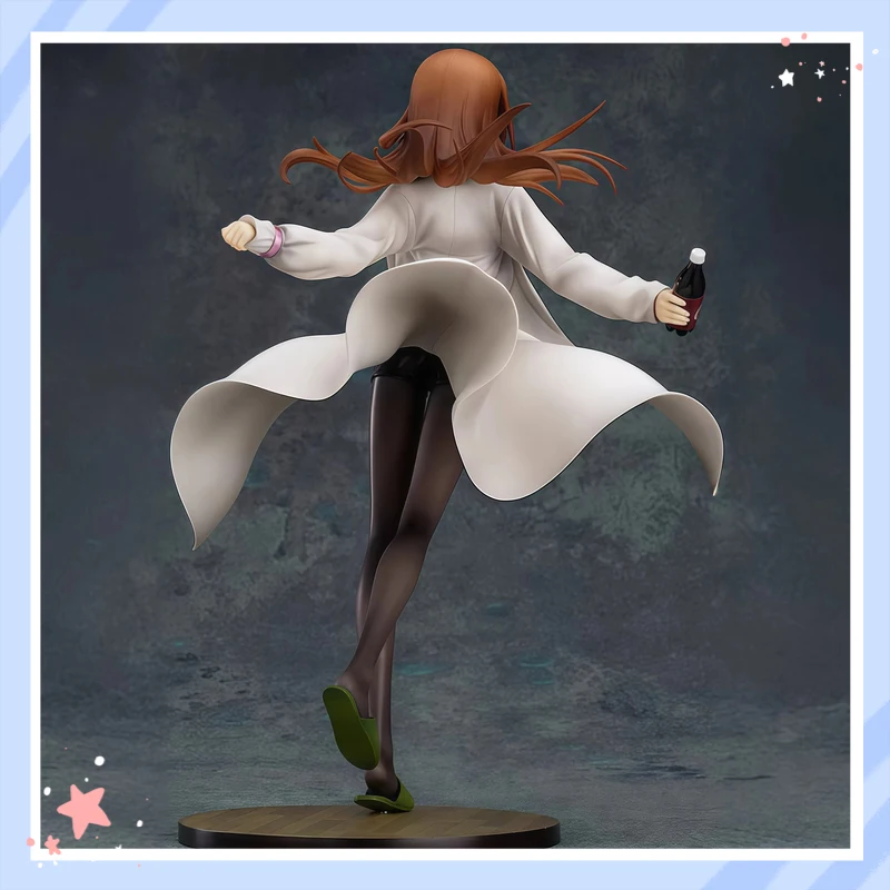 Фигурка Макисе Курису из аниме Steins Gate в белом лабораторном халате с бутылкой колы, коллекционная модель, украшение для рабочего стола для любителей аниме (art.: 3920d93a94de8) - 3920d93a94de8