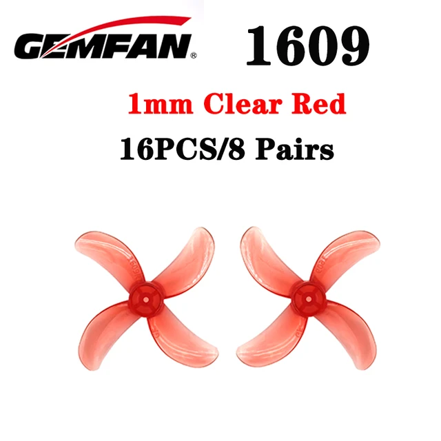 Gemfan 40mm 1609-4 1mm Red
