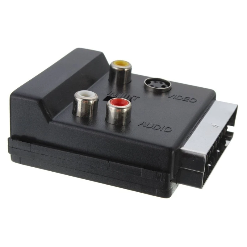 

Scart Male Plug to 3RCA Female AV TV Video Adapter 21 Pin S-Video Adapter