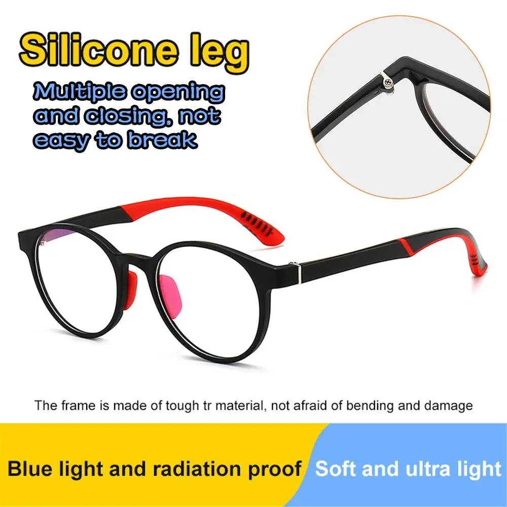 

Boys Girls Portable Online Classes Computer Kids Glasses Anti-blue Light Comfortable Eyeglasses Ultra Light Frame