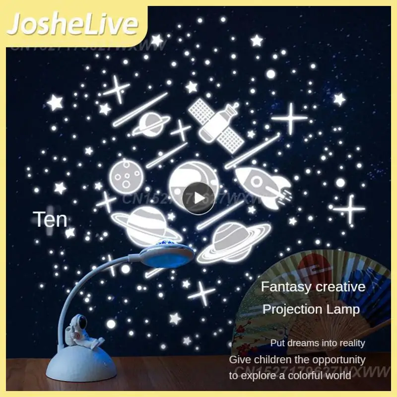 

Astronaut Projection Table Lamp 5w Soft Light Lamp 180 Degree Adjustable Illumination Flexible Large Capacity Table Lamp 3.7v