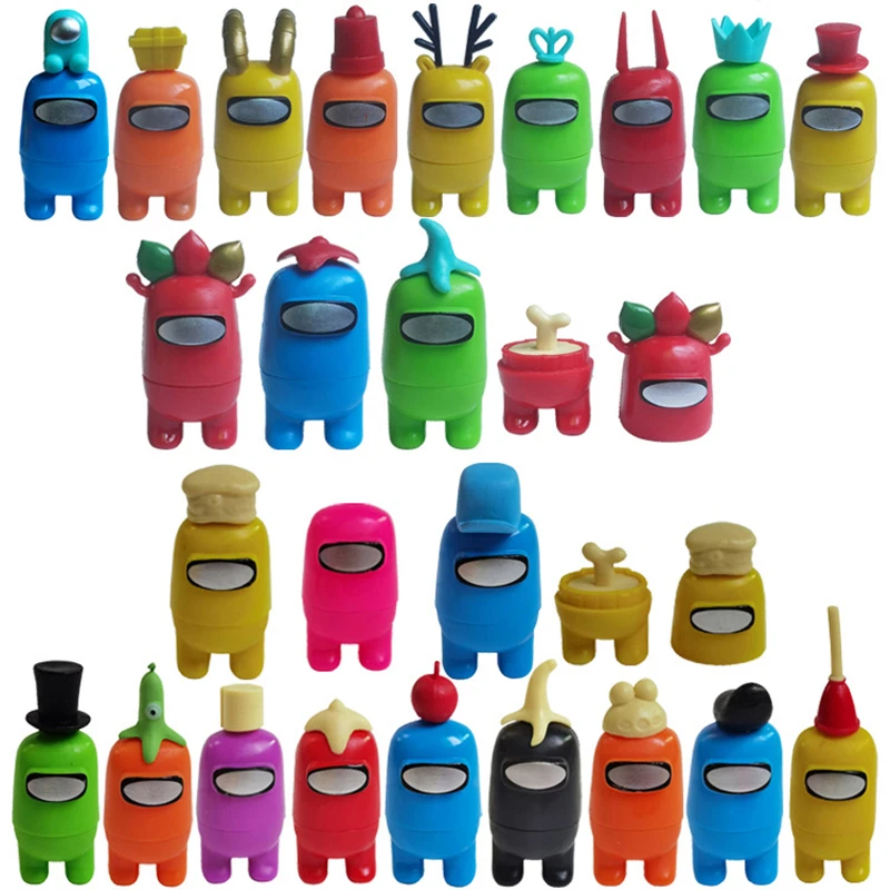 

12Pcs/Set Cartoon Anime Game Among Us Action Figures Collection Model Doll Toys Decoration Kids Christmas Birthday Gifts