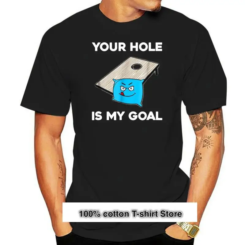 

Camiseta de moda para hombre, camisa con estampado "Your Hole is my Goal", 2020