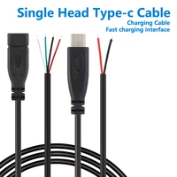 4pin2pin usb type c female male power supply extension wire cable connector plug data line 25cm