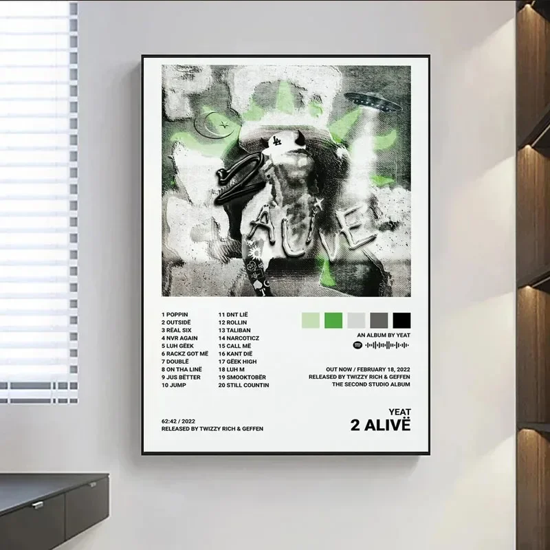 

Музыкальный постер Yeat 2093 AfterLyfe Up 2 Me