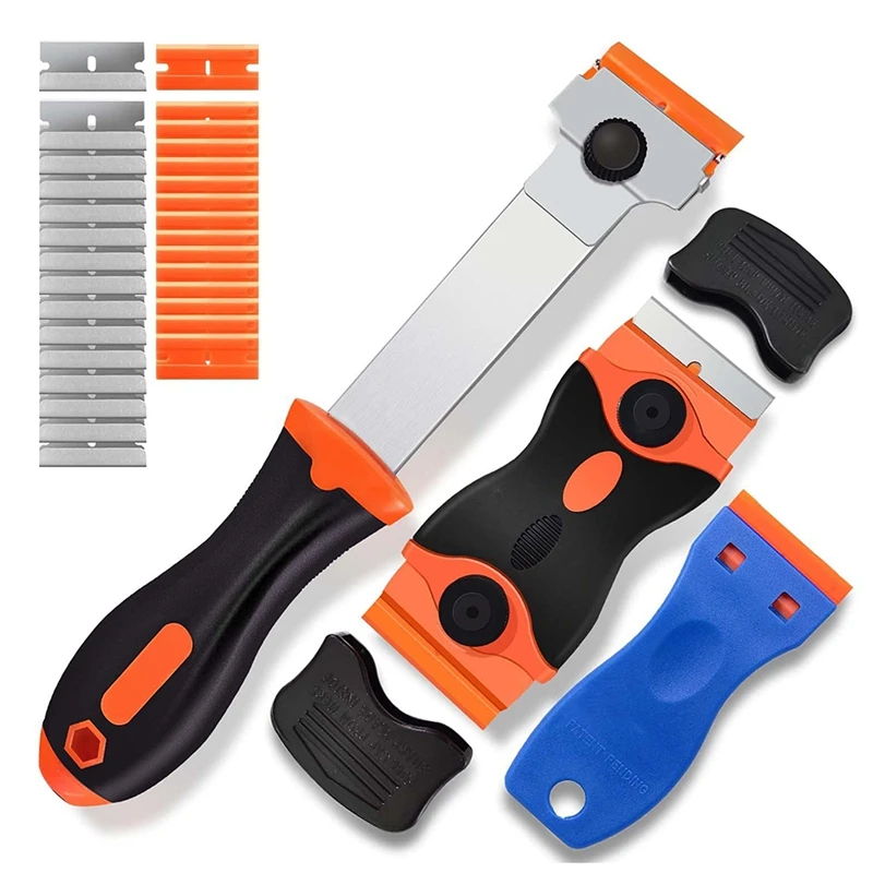 

3 PCS Razor Blade Scraper Glass Scraper Hob Plastic Blade Scraper Tool For Removing Label Registration Sticker