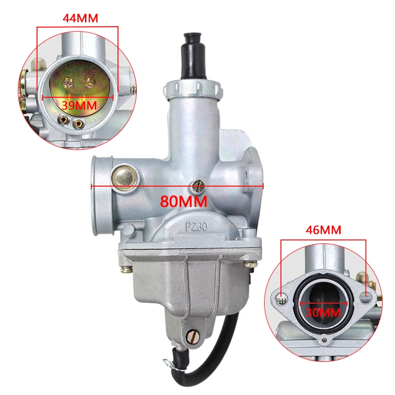 Карбюратор PZ30 30 мм с ускорительным насосом гоночный 200 куб. См 250 для Keihin ABM IRBIS TTR