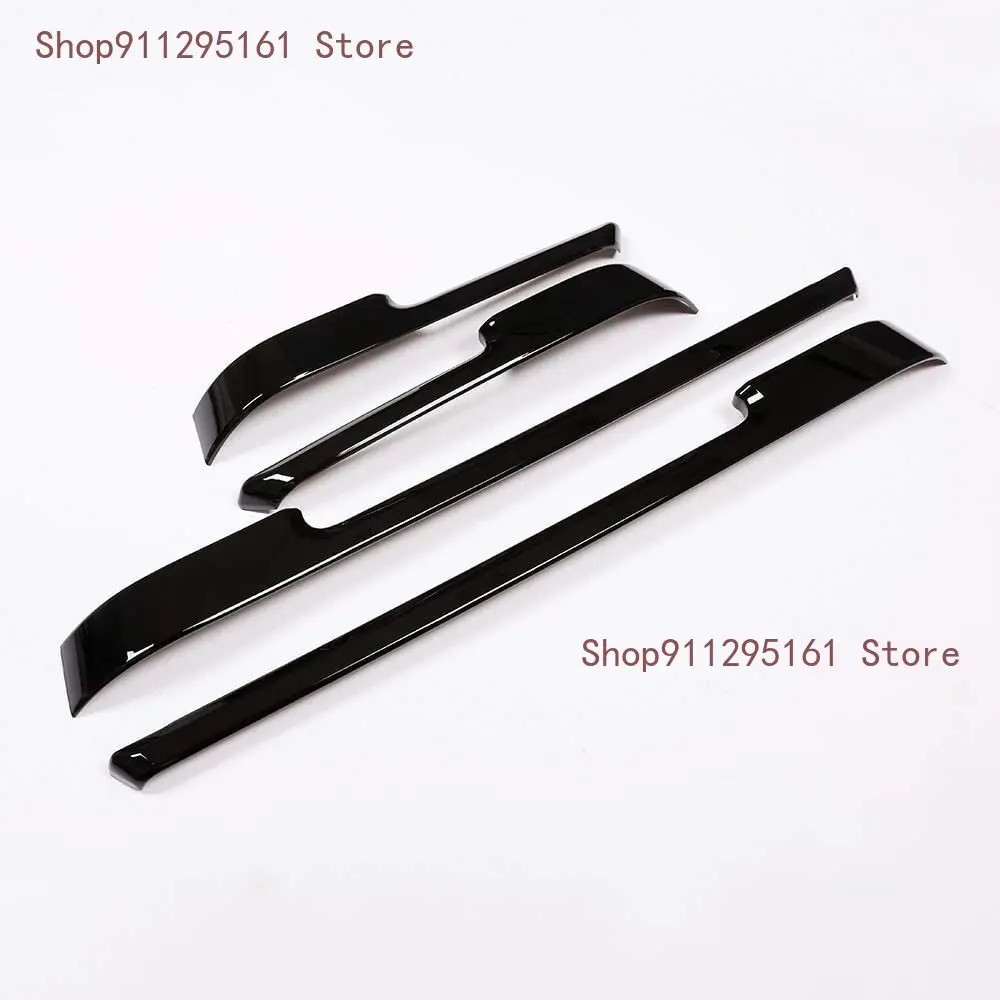 

For Land Rover Range Rover Vogue 2013-2017 Black Glossy ABS Plastic Door Decoration Strips Trim Cover