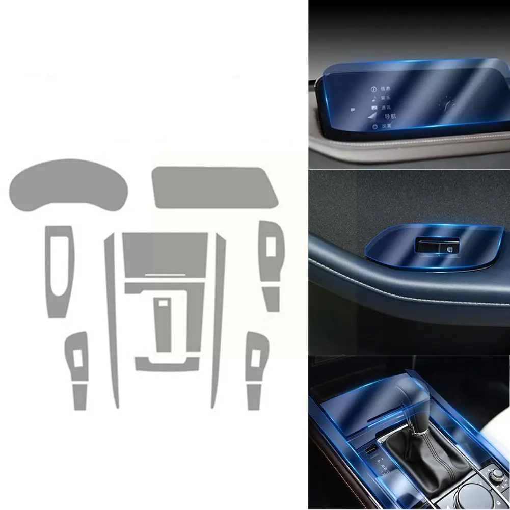 

Screen Protector For Cx-30 2020 2021 Car Interior Center Console Transparent Tpu Protective Anti-scratch Film Navigat X8a5