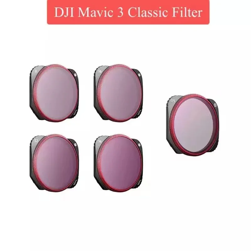 

Набор фильтров PGYTECH для DJI Mavic 3 Classic объектив для беспилотника Filter UV CPL VND NDPL 8 16 32 64, аксессуары для DJI Mavic 3 Classic Drone